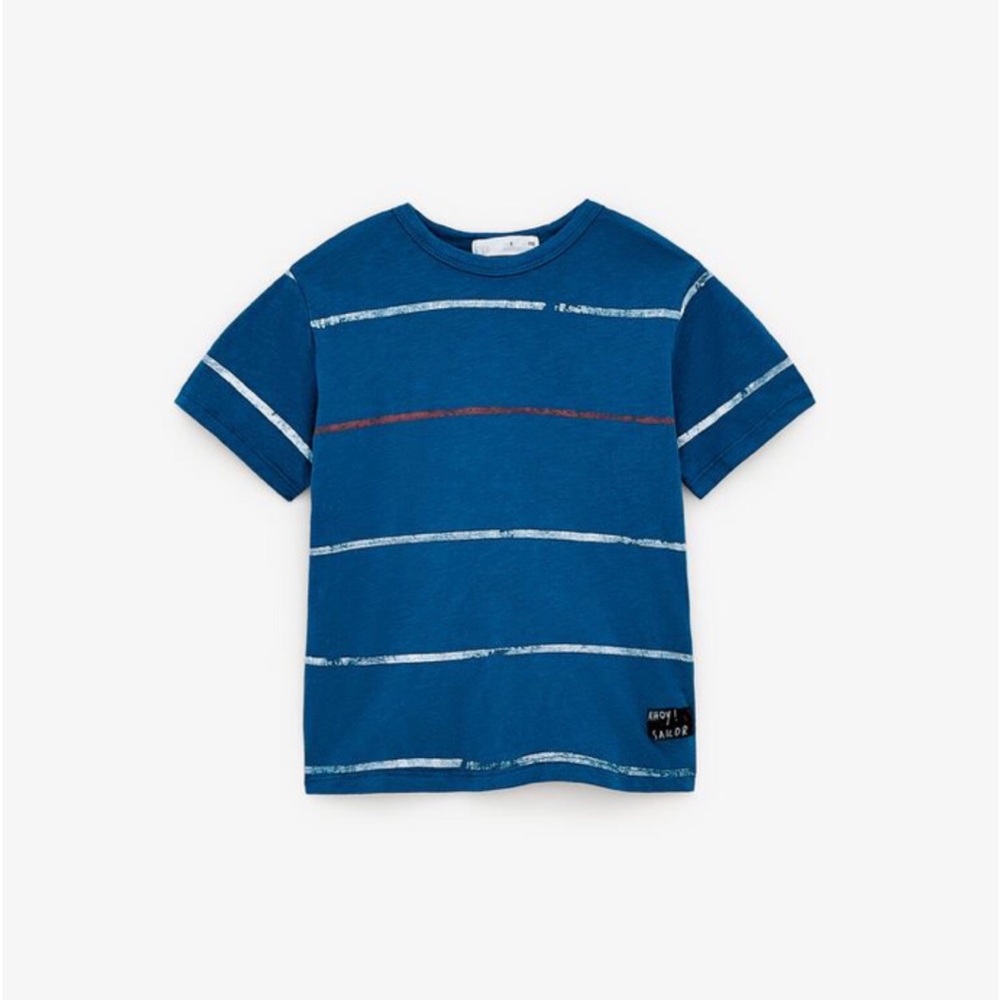 ZARA  Striped Nautical Kids T-Shirt Size 5
